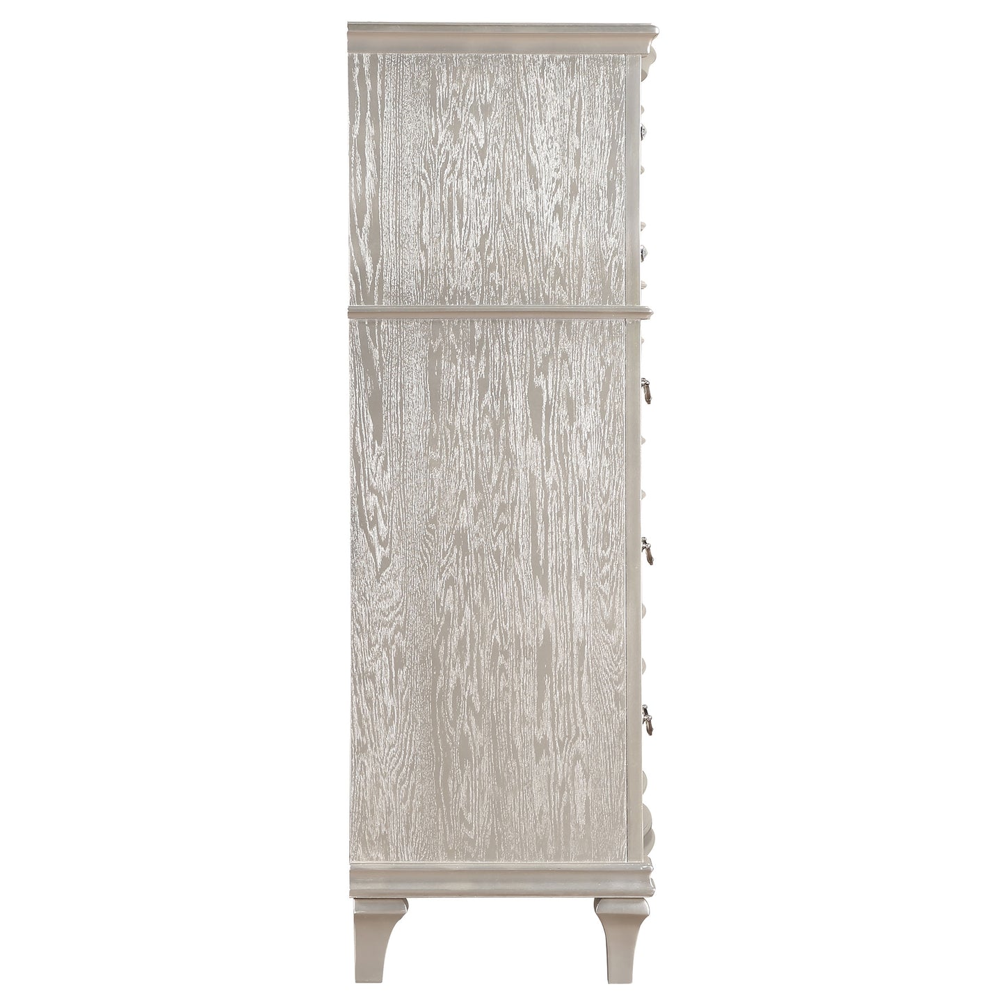 Evangeline 6-drawer Chest Silver Oak