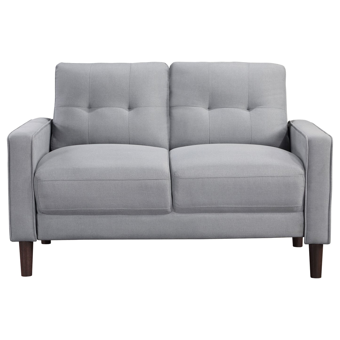 Bowen 3-piece Upholstered Track Arms Tufted Sofa Set Grey