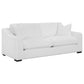 Ashlyn 3-piece Upholstered Sloped Arms Living Room Set White