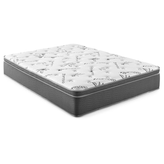 Sommet 13-inch Eastern King Bamboo Euro Top Foam Hybrid Mattress