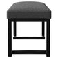 Mesa Upholstered Entryway Accent Bench Charcoal