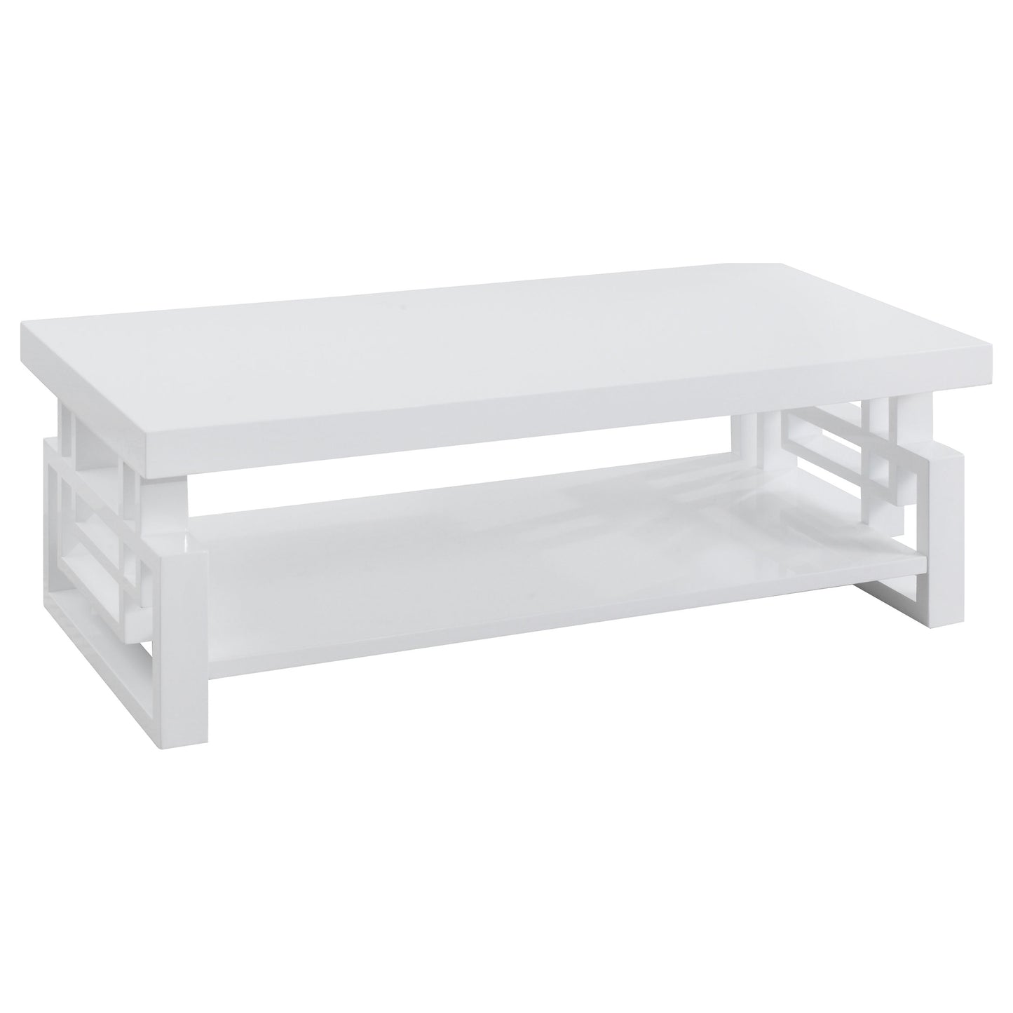 Schmitt 3-piece Coffee and End Table Set White High Gloss