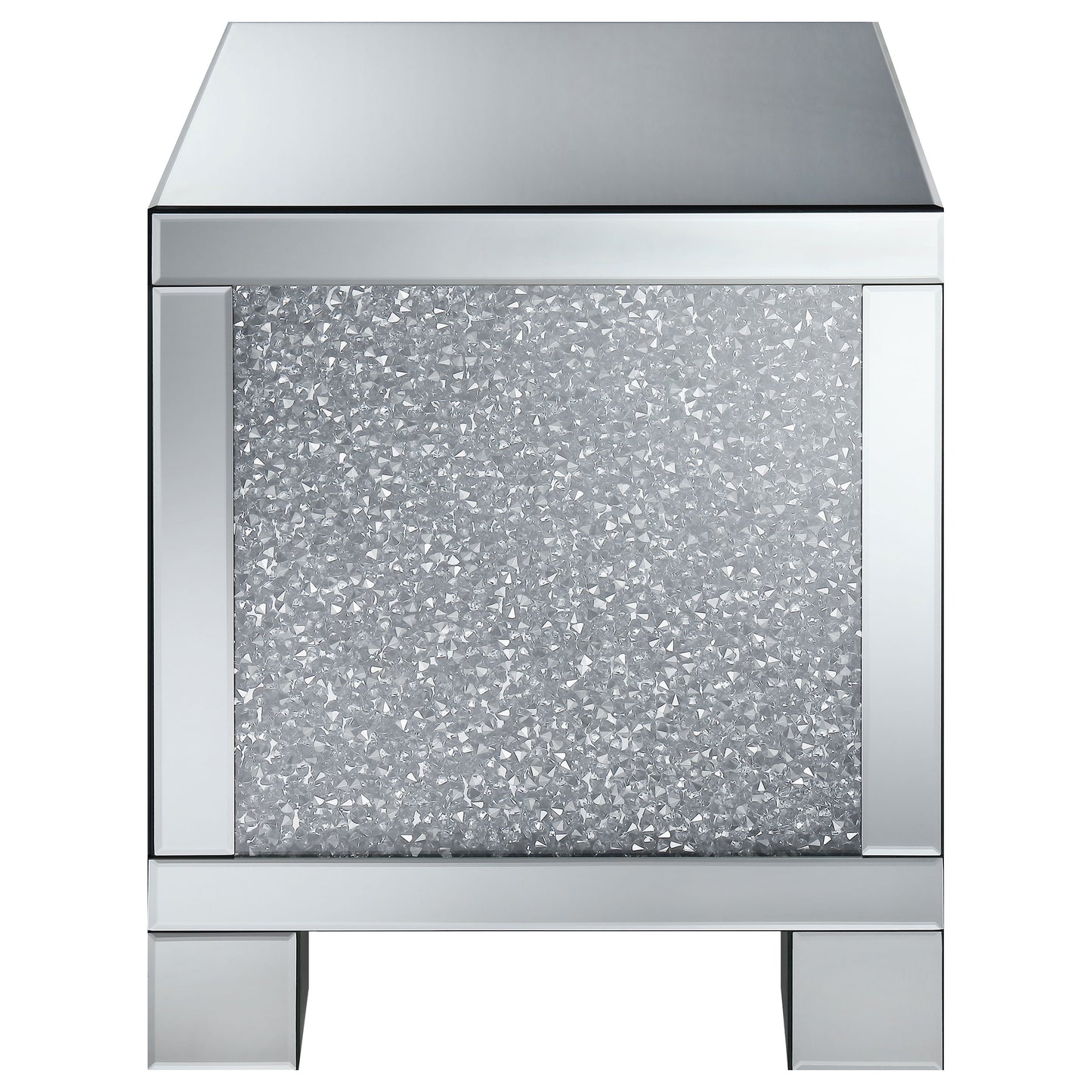 Gillian 3-piece Mirrored Coffee and End Table Set Silver