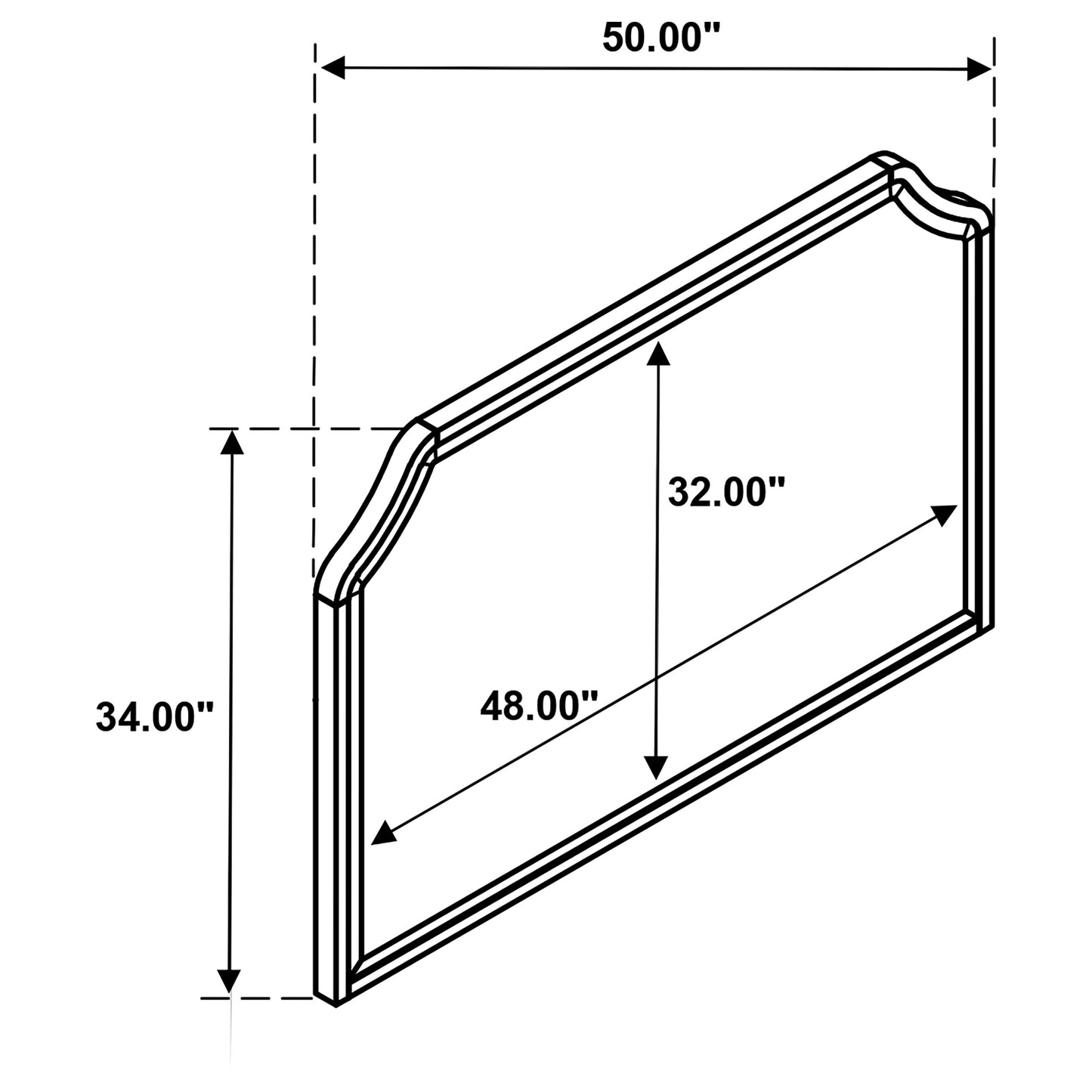 Garland Dresser Mirror Brown Cherry