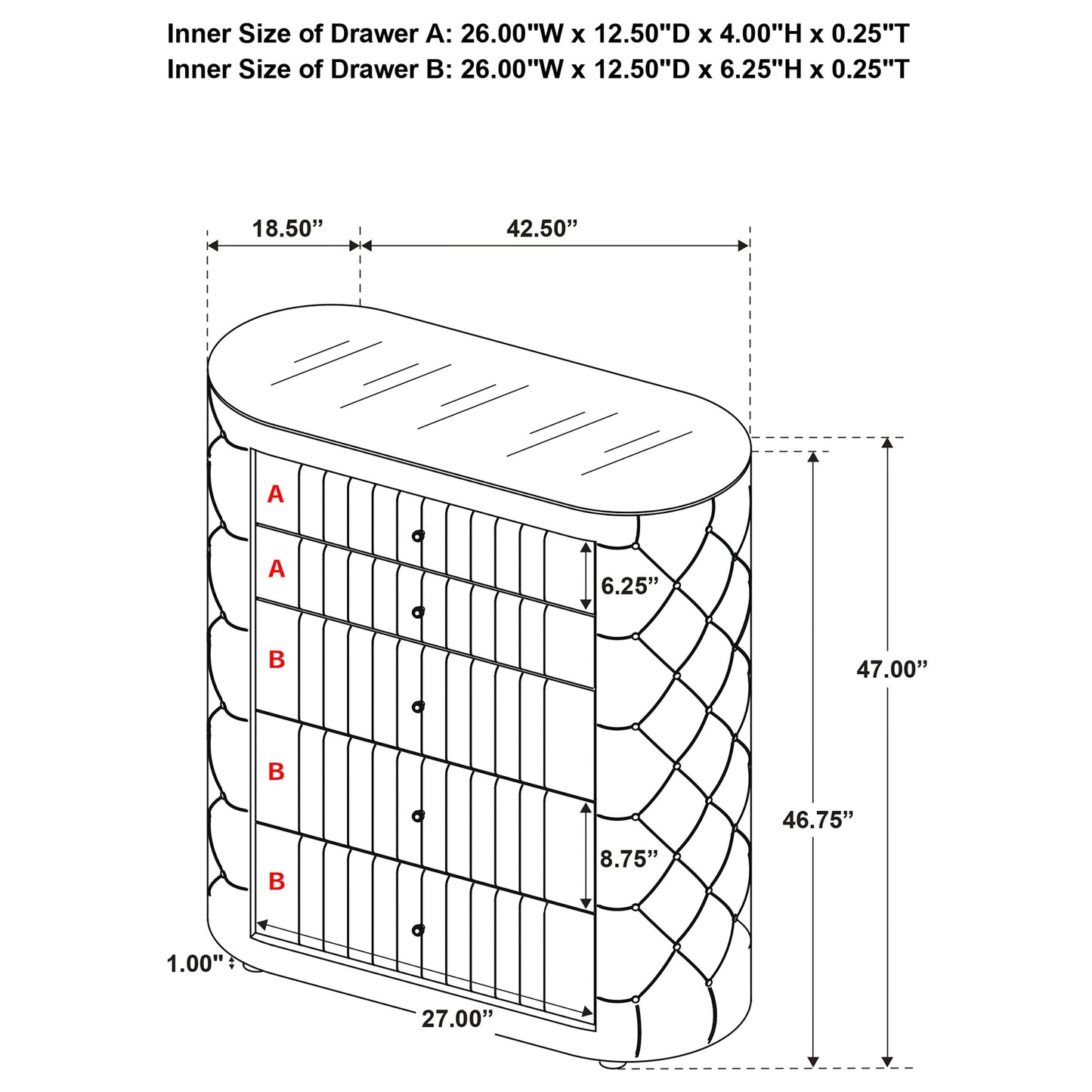 Sonya 5-piece Upholstered Queen Bedroom Set Ivory
