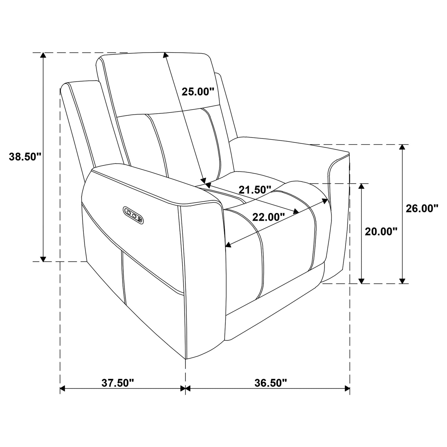 Kennett 3-piece Chenille Power Reclining Sofa Set Ivory