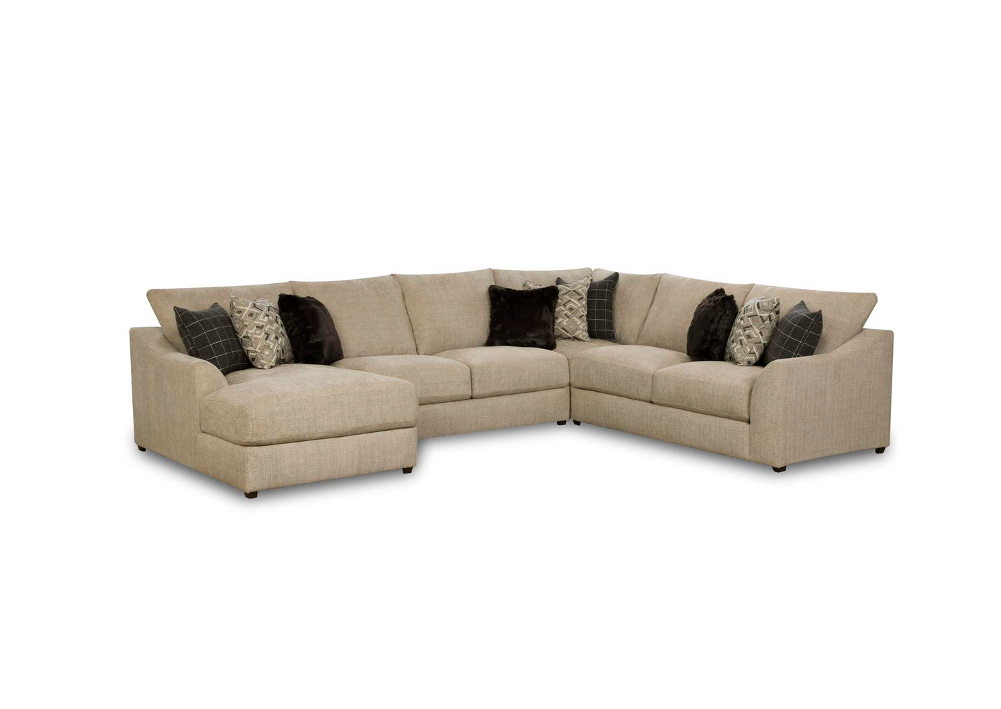 4-Piece Sectional with Chaise