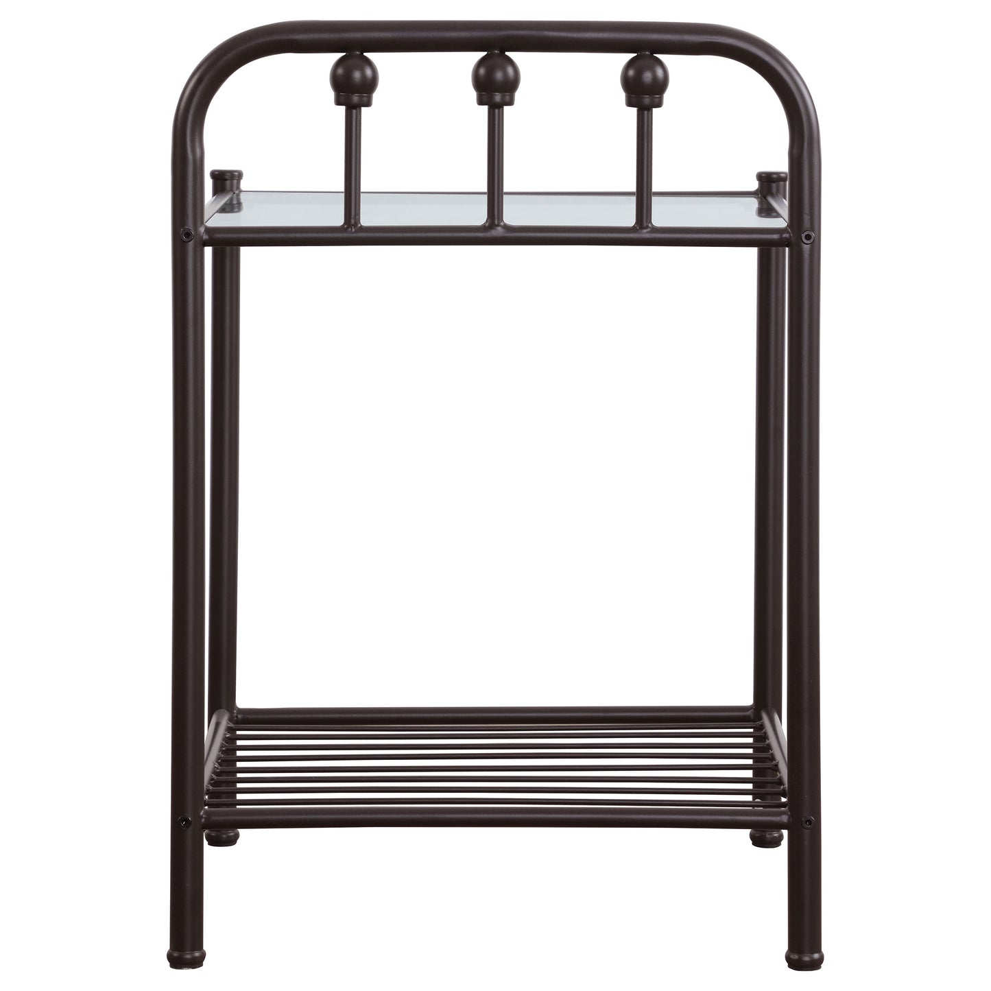 Livingston Metal 1-shelf Nightstand Dark Bronze