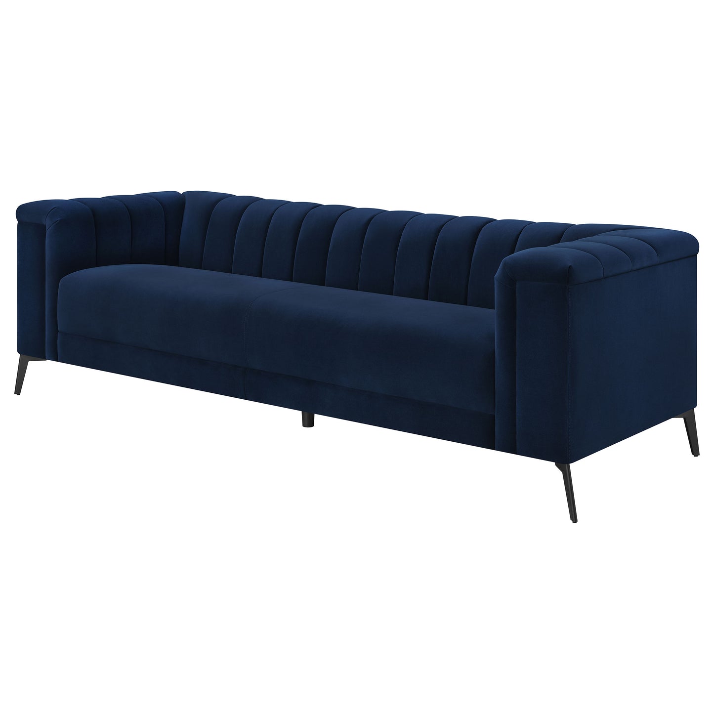 Chalet Tuxedo Arm Sofa Blue