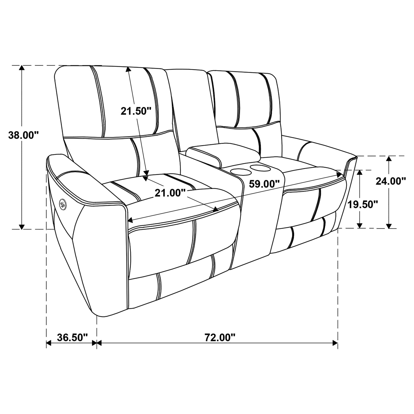 Greenfield 2-piece Upholstered Power Reclining Sofa Set Ivory