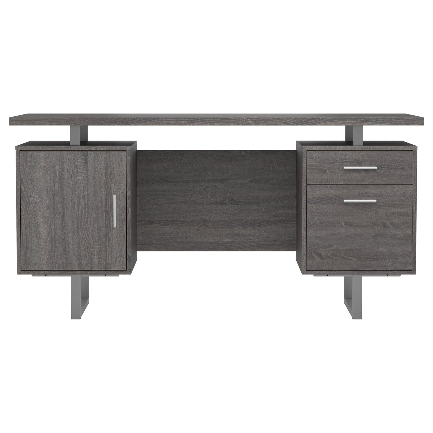 Lawtey Floating Top Office Desk Weathered Grey