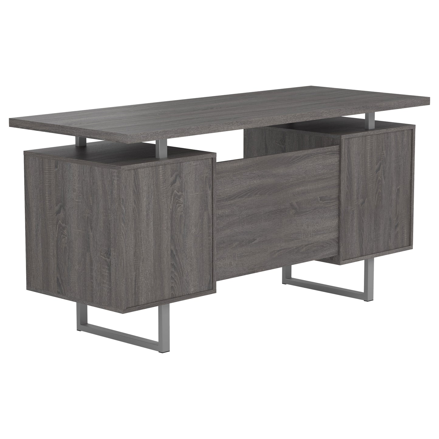 Lawtey Floating Top Office Desk Weathered Grey