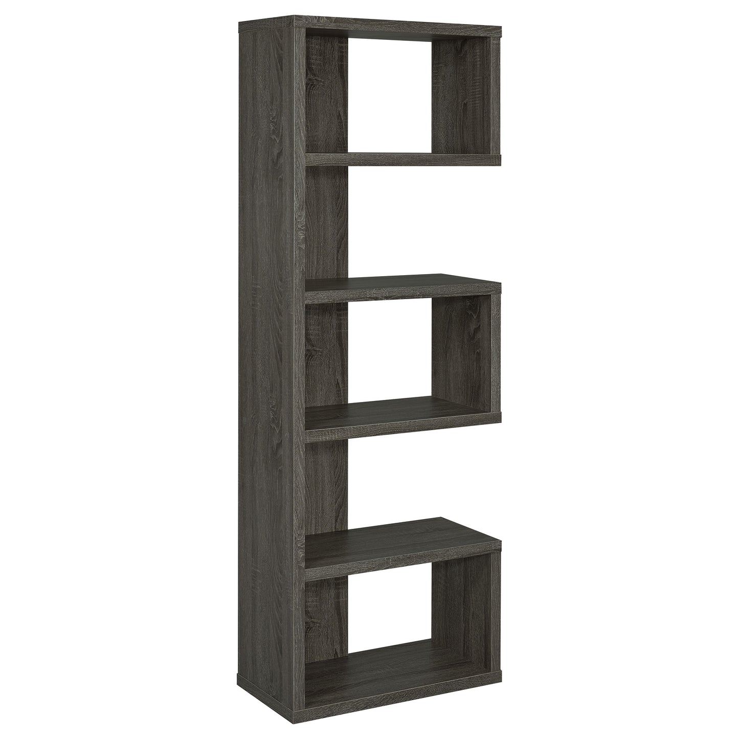 Joey 5-tier Bookcase Weathered Grey