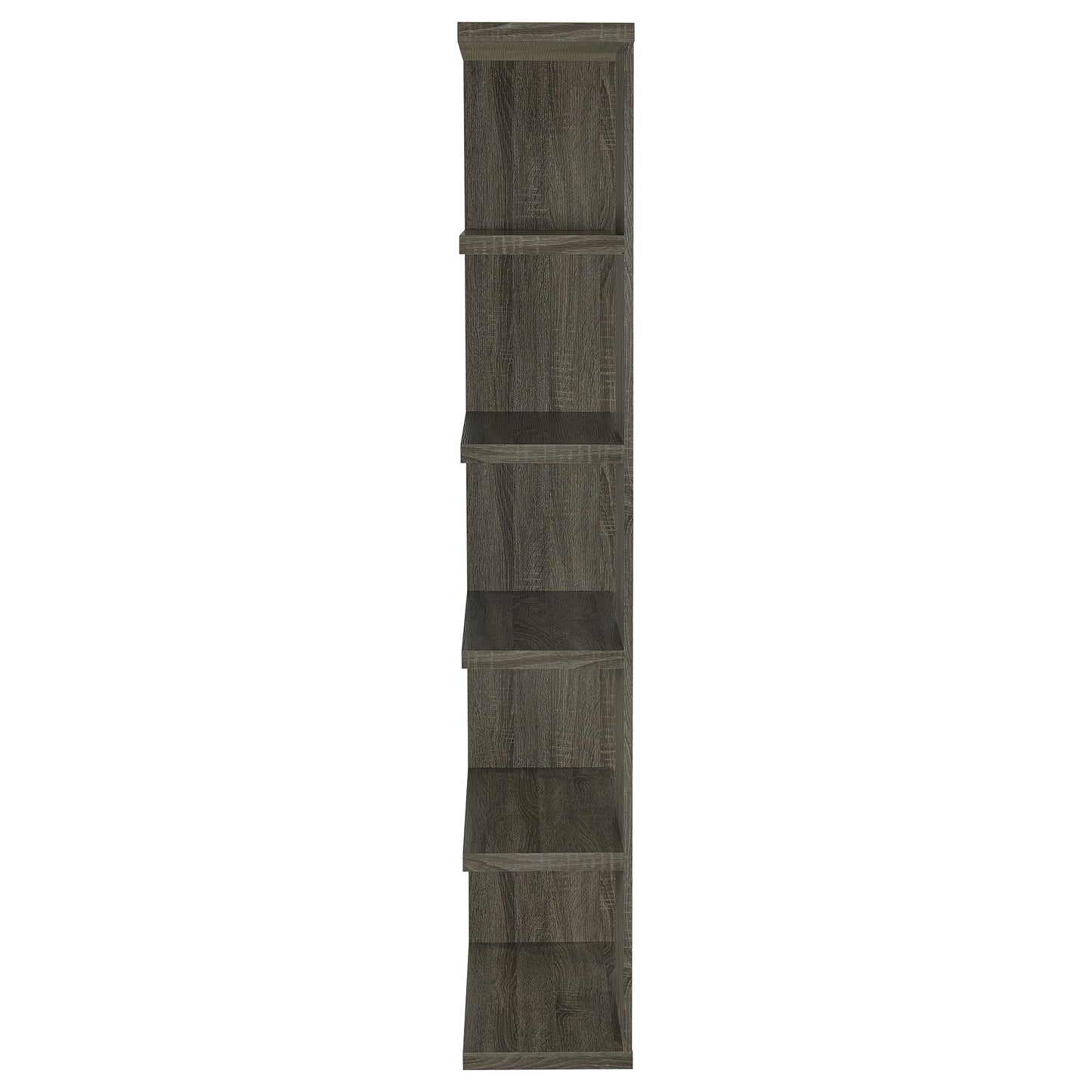 Harrison 5-tier Bookcase Weathered Grey