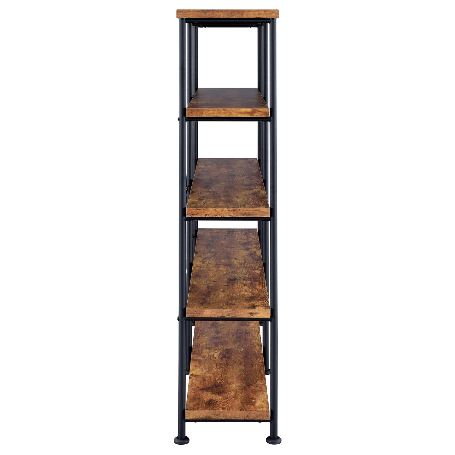 Analiese 4-shelf Open Bookcase Antique Nutmeg