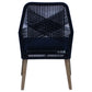 Nakia Woven Rope Dining Chairs Dark Navy (Set of 2)