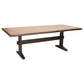 Bexley Rectangular Live Edge Dining Set Natural Honey and Espresso