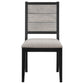 Elodie 7-piece Rectangular Extension Leaf Dining Set Black