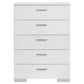 Felicity 6-piece Queen Bedroom Set White High Gloss