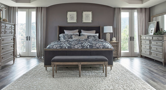 Alderwood 5-piece California King Bedroom Set French Grey
