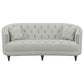 Avonlea 3-piece Upholstered Sloped Arm Sofa Set Grey Fabric