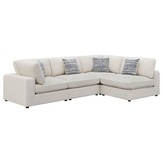 Serene 4-piece Upholstered Modular Sectional Beige