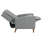 Davidson Upholstered Tufted Push Back Recliner Grey