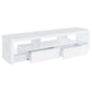 Jude 2-drawer Engineered Wood 71-inch TV Stand High Gloss White