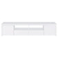 Jude 2-door Engineered Wood 79-inch TV Stand High Gloss White