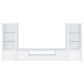 Jude 2-door Engineered Wood 79-inch TV Stand High Gloss White