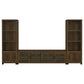 Sachin 3-piece 79-inch TV Entertainment Center Dark Pine