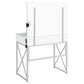 Eliza Vanity Set with Lighting & Stool White and Chrome
