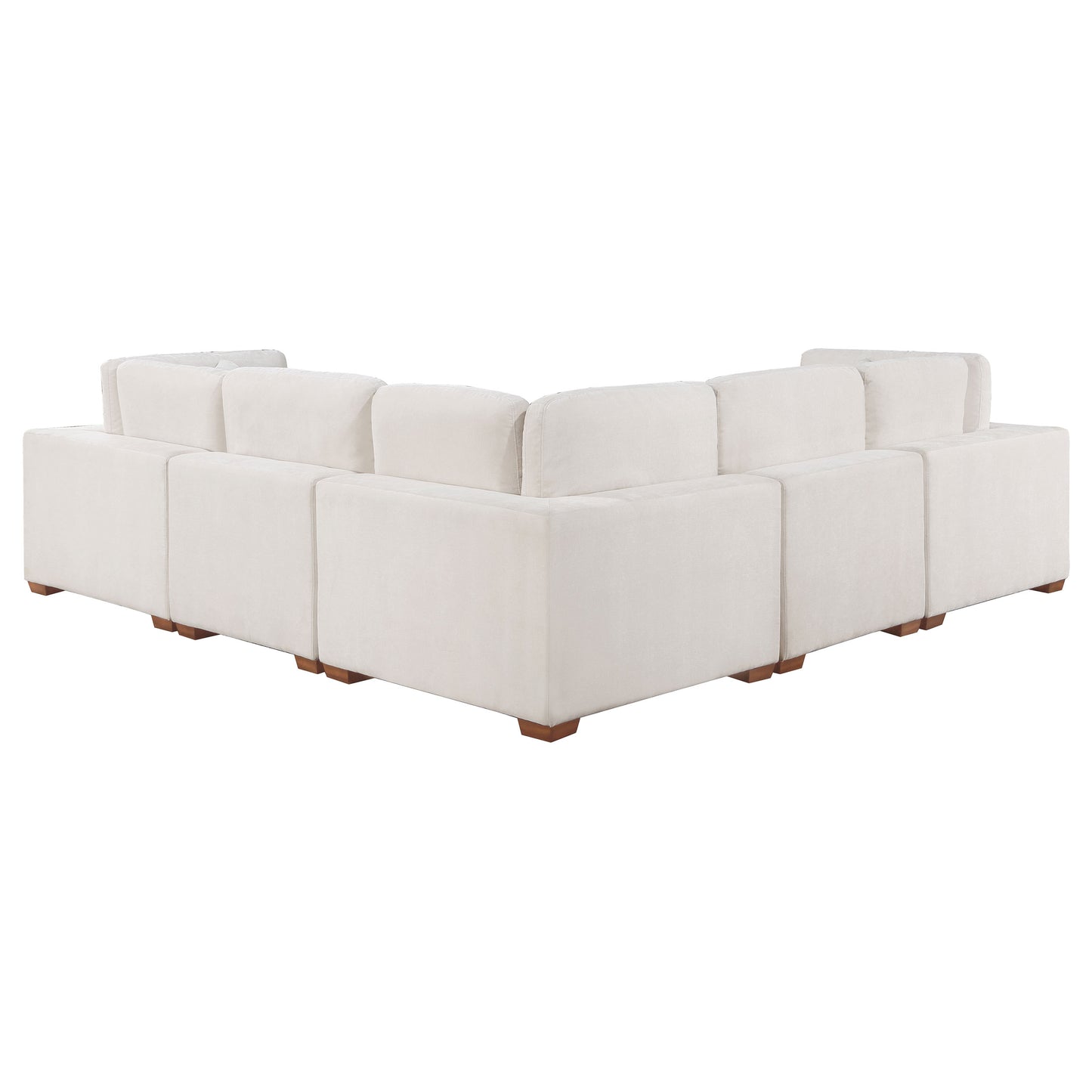 Lakeview 6-piece Upholstered Modular Sectional Sofa Ivory