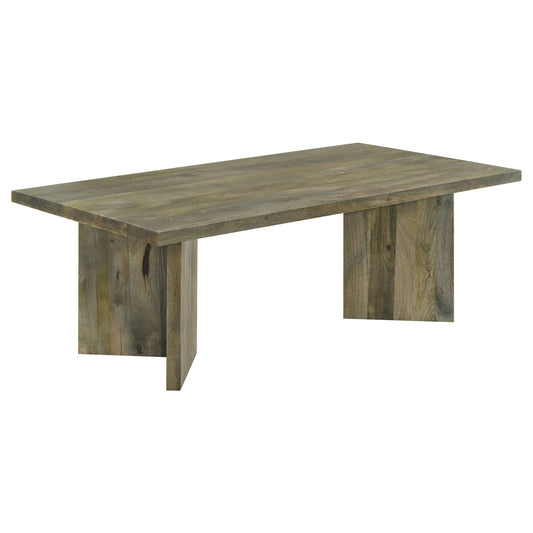 Andando Rectangular Solid Wood Coffee Table Mango Brown