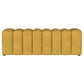 Summer Upholstered Channel Tufted Accent Bench Mustard Yellow