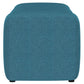 Summer Upholstered Channel Tufted Accent Bench Peacock Blue