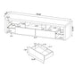 Jude 3-piece 71-inch TV Entertainment Center White High Gloss