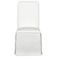 Shawna Upholstered Skirted Side Chair White (Set of 2)