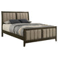 Wilkes 51-inch Upholstered Eastern King Bed Dark Cocoa