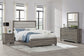 Wright 4-piece California King Bedroom Set Brown Oak