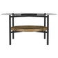 Delfin 2-piece Round Coffee and End Table Set Brown