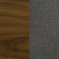 Alfredo Dining Side Chair Grey and Natural Walnut (Set of 2)