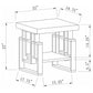 Schmitt 3-piece Coffee and End Table Set White High Gloss
