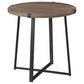 Marcus 2-piece Round Coffee and End Table Set Light Brown