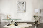 Taffeta 2-piece Mirrored Coffee and End Table Set Silver