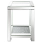 Valentina 2-piece Mirrored Coffee and End Table Set Silver