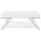 Marcia 3-piece Coffee and End Table Set White High Gloss
