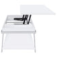 Marcia 3-piece Coffee and End Table Set White High Gloss