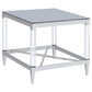 Lindley 3-piece Square Coffee and End Table Set Chrome
