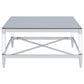 Lindley 3-piece Square Coffee and End Table Set Chrome
